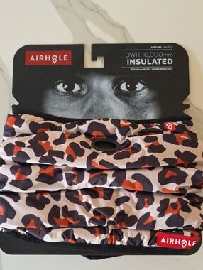 NWT Airhole Insulated Neck Gaiter - Leopard/Camo
